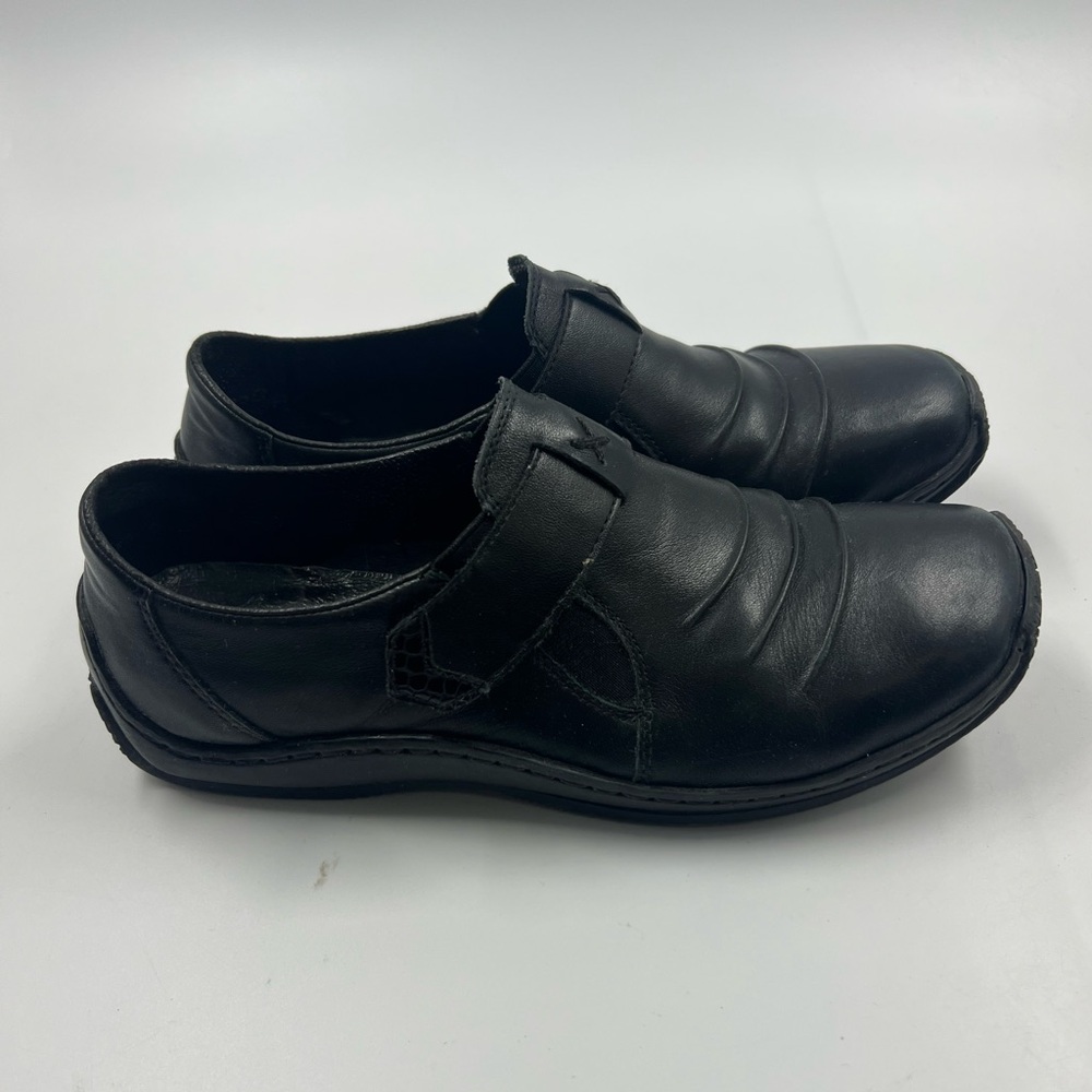 Rieker Loafer Shoes Black Leather Woman Shoes Size 37 Size 6